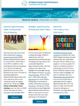 November 12, 2024 Network Updates Newsletter